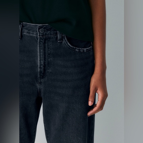 Aritzia Denim Forum The '90s Marlo Hi-rise Baggy Jean Sz 27 Black Eyeliner - Picture 5 of 9